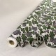 Coupon 3m Tissu Wax Imprimé Creme Vert 