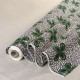Coupon 3m Tissu Wax Imprimé Vert Noir 