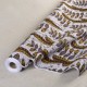 Coupon 3m Tissu Wax Imprimé Marron 
