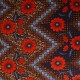 Coupon 3m Tissu Wax Imprimé Fleur Rouge
