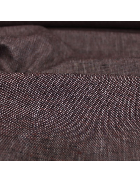 Tissu toile polyester coton ameublement violet
