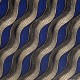 Coupon 3m Tissu Wax Imprimé Géométrique bleu