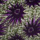 Coupon 3m Tissu Wax Imprimé Floral Violet 