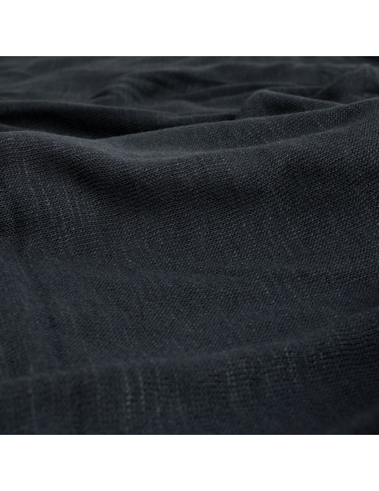 Coupon tissu jersey bleu marine 300 x 130/140 cm noir