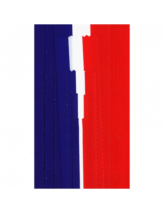 Ruban tricolore français 110 mm multicolore