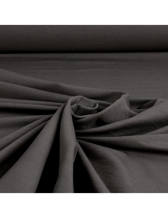 Tissu bengaline uni stretch gris