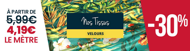 Tissus Velours -30%